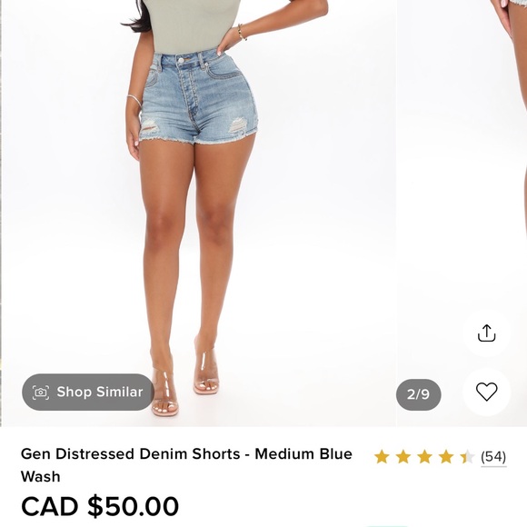 Fashion Nova denim shorts - Picture 2 of 3